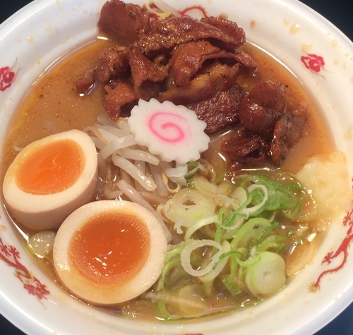 「金澤濃厚中華そば神仙 濃厚味噌「炎・炙」肉盛そば+半熟煮玉子10」@大つけ麺博 2016の写真