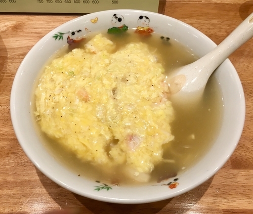 「カニ玉子アンカケ塩ラーメン 850円」@おっちゃんラーメン居酒屋の写真