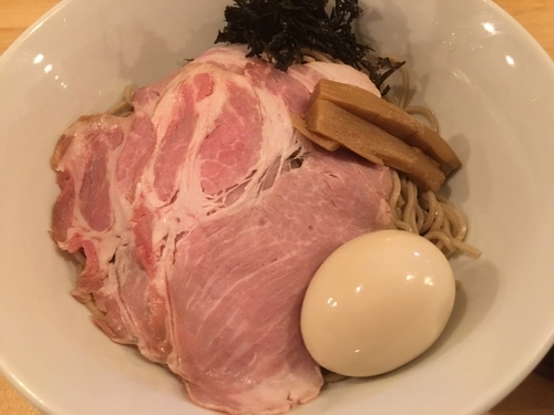 「味玉煮干し鶏つけそば」@中華蕎麦 一無庵の写真