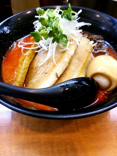 「特製豚バラ坦々麺 （白胡麻）辛さ10倍100円」@白湯麺屋 武蔵小杉店の写真