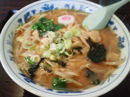 「みそラーメン 500円」@もりや食堂の写真