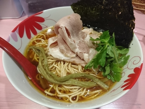 「凛々しい地鶏中華そば780円＋塩チャーシューカップごはん」@らーめん凛々の写真