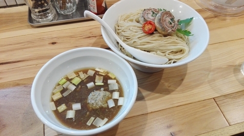 「秋刀魚つけそば（限定）」@らーめん カッパハウスの写真