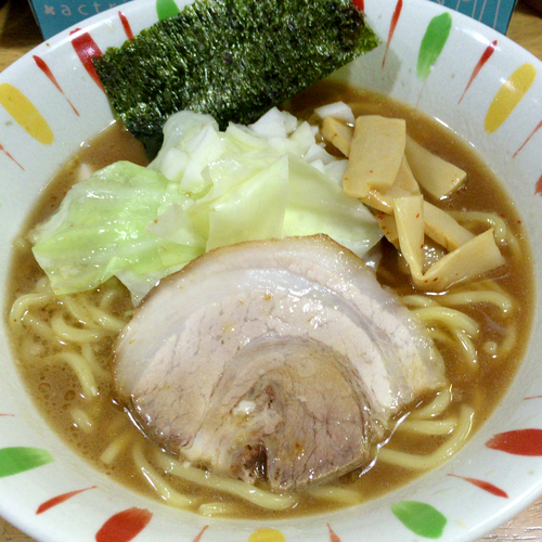 「野獣豚骨らーめん　600円」@らーめん・つけめん 麺治の写真
