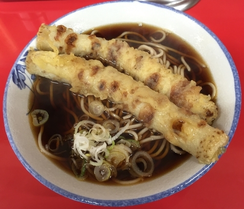 「ちくわ天そば（￥380）」@ラーメンショップ 岡津店の写真
