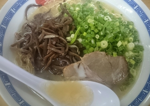 「長浜ラーメン ＋替え玉」@長浜らーめん 呑龍の写真
