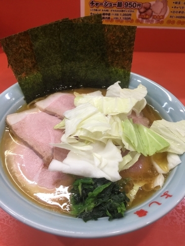 「もも肉チャーシュー麺中盛り1050円、硬め濃いめ」@よし家の写真