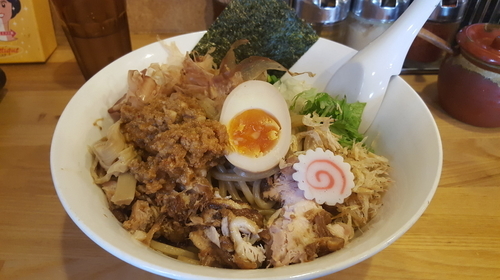 「まぜそば　中盛り」@らー麺Chopの写真