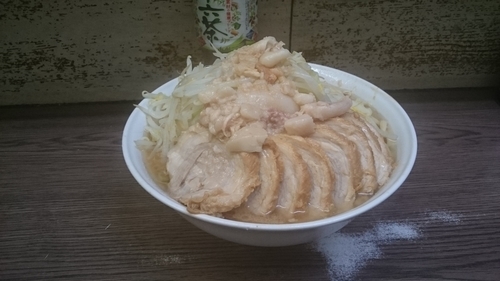 「大豚ダブル(ヤサイアブラ)￥９４０」@ラーメン二郎 横浜関内店の写真