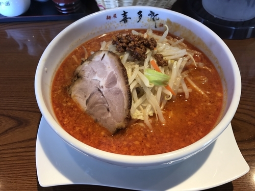 「激辛みそ中華そば こってり 880円」@中華そば さかうちの写真