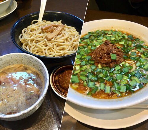 「濃厚つけ麺 大盛360g 温盛 ¥800 + カレー玉 ¥150」@濃厚つけ麺 茜堂の写真