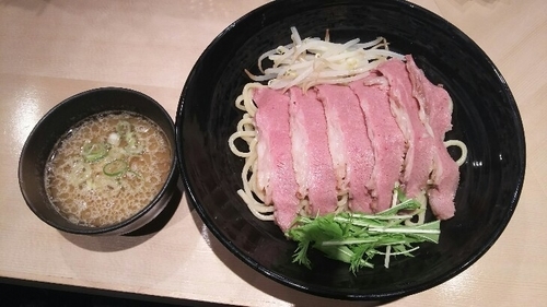 「チャーギュウつけ麺(黒)」@銀座 道玄の写真