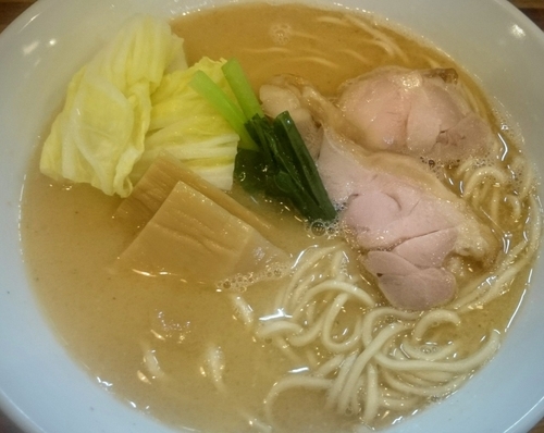 「江戸甘みそラーメン銀鮭絞り（限定）」@鮮魚らーめん 五ノ神水産の写真