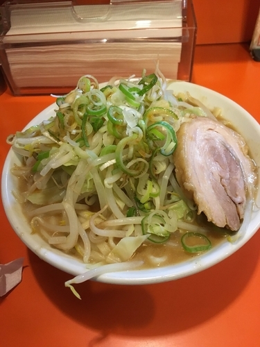 「ミニらーめん（710¥、野菜、辛め、ネギ）」@ちばからの写真