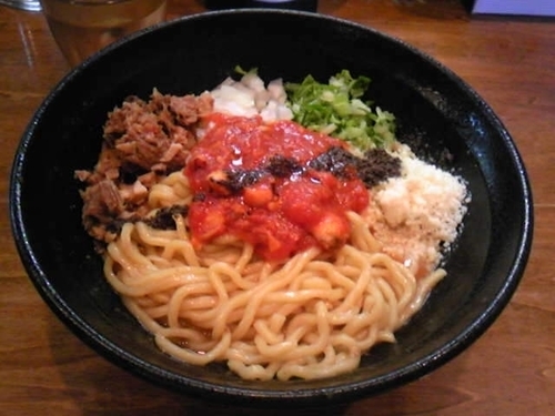 「特製エビまぜそば」@はりけんラーメンの写真