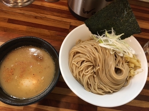 「つけ麺銀だら搾り＋味玉＋大盛1050円」@鮮魚らーめん 五ノ神水産の写真