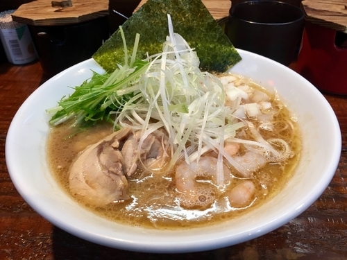 「限定海老塩ラーメン ¥850」@横浜家系ラーメン いとし家の写真