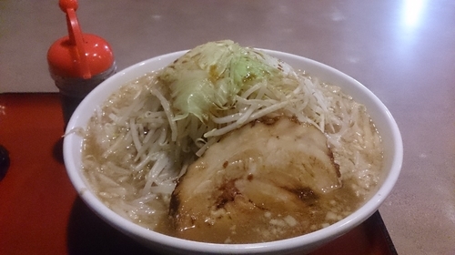 「野菜ラーメン780円+特盛150円」@中華そばつけ麺 魚介の達人 久兵衛 取手店の写真