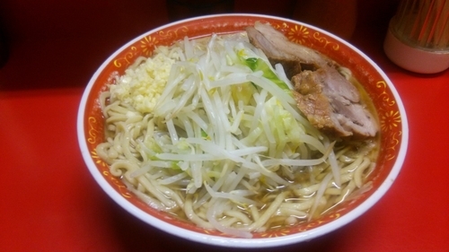 「大ラーメン ニンニク多め」@ラーメン二郎 上野毛店の写真