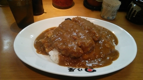 「名代上メンチカツカレー 840円」@日乃屋カレー 新橋航空会館店の写真