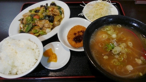「Aセット(日替り定食)@680円」@ラーメン・餃子・中華 菜菜香の写真