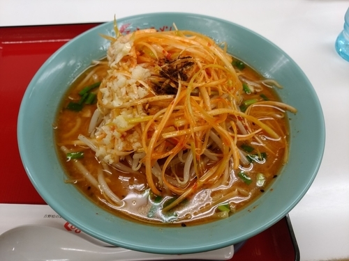 「ネギ味噌ラーメン（ニンニク多め）」@くるまやラーメン 東村山店の写真
