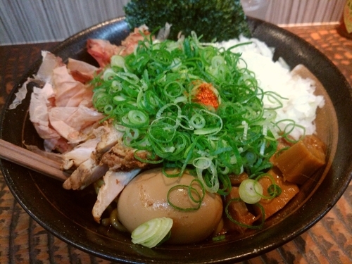 「あぶらそば+大盛り」@らーめん 瞠 恵比寿店の写真