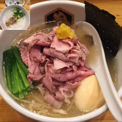 「特製真鯛らーめん1050円+真鯛雑炊丼(小)200円」@真鯛らーめん 麺魚の写真