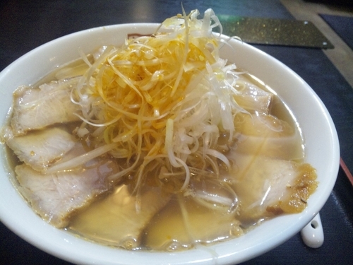 「ねぎ焼豚ラーメン1040円が→750円」@喜多方ラーメン坂内 東部町店の写真