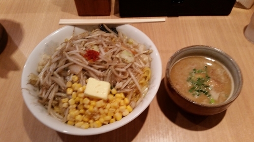 「濃厚辛味噌つけ麺　特盛り」@銀座 朧月 目黒処の写真