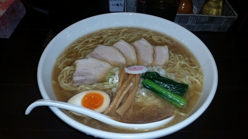 「中華そば　大盛り」@銀座 朧月 目黒処の写真