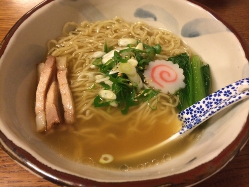 「塩煮干拉麺」@拉麺酒房 熊人の写真