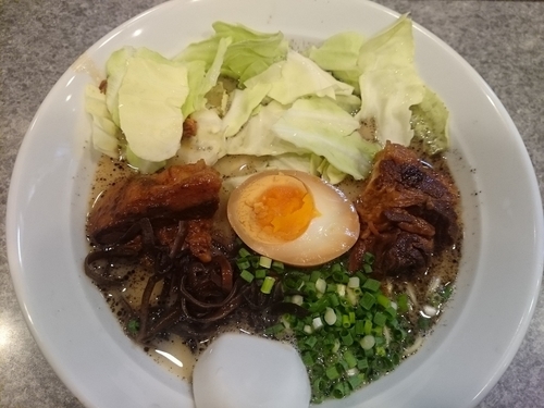 「特製角煮（黒）￥500」@麺屋 MANIの写真