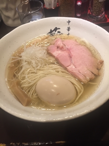 「塩そば+味玉 中盛り ¥850」@中華そば 葵の写真