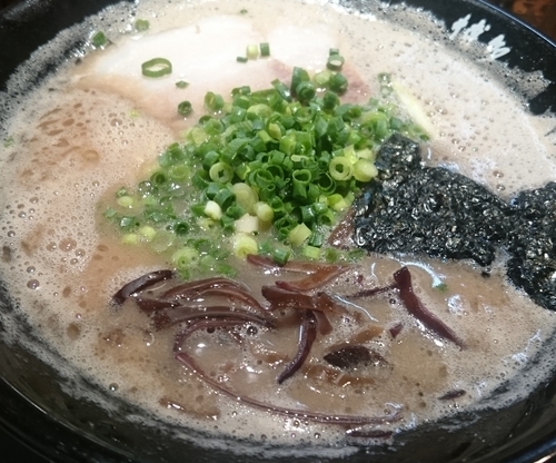 「ラーメン かため」@博多一双 博多駅東本店の写真