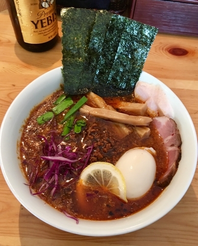 「雷SOBA 全部のせ 1100円」@麺や渦雷UZURAIの写真