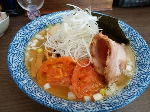 「【限定】トマトときのこの塩中華そば」@頓知房の写真