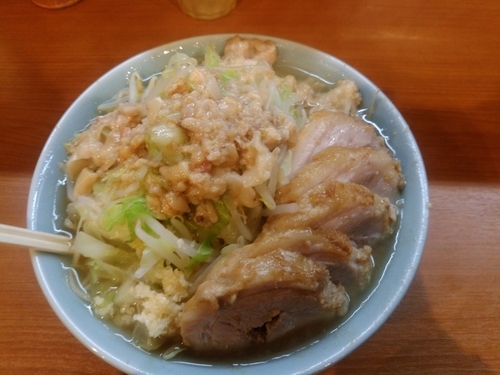 「小ブタ　ニンニク少しアブラカラメ」@ラーメンBoo Boo太郎。の写真