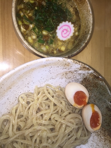 「カレーつけ麺：温盛：トッピング味玉」@麺屋 楓華の写真