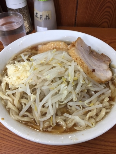 「小 野菜少なめ ニンニク」@ラーメン二郎 亀戸店の写真