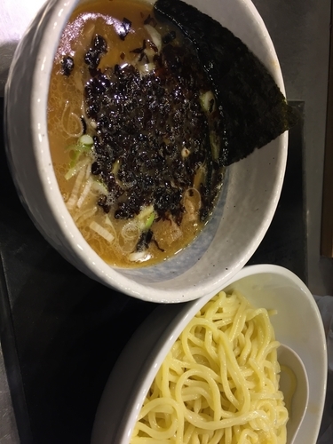 「焦がしネギつけ麺」@天空の写真