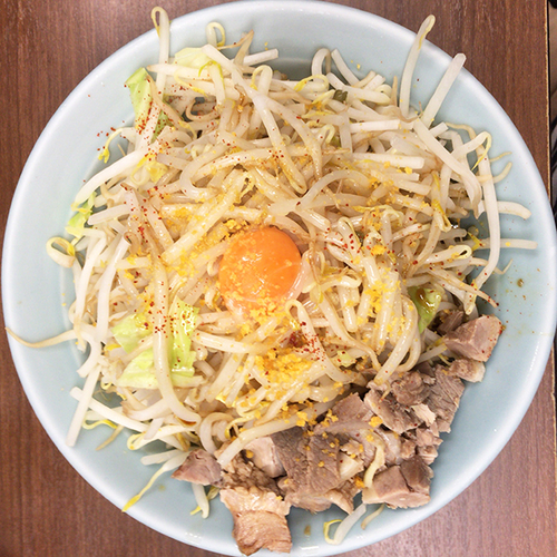 「まぜそば侍王」@横浜家系 侍 渋谷店の写真