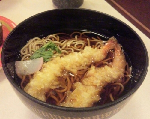 「えびの天ぷらそば」@はま寿司 山形馬見ヶ崎店の写真