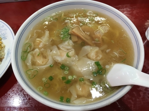 「エビワンタン麺 半チャーハンセット」@喜久の写真