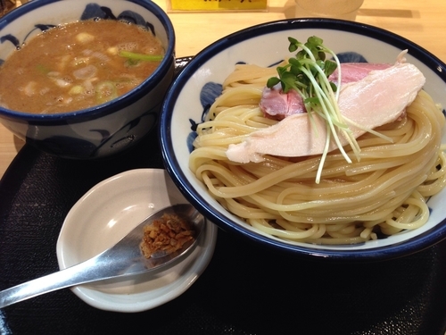 「鶏と魚介のつけ麺　＋　味玉」@つけ麺 たけもとの写真