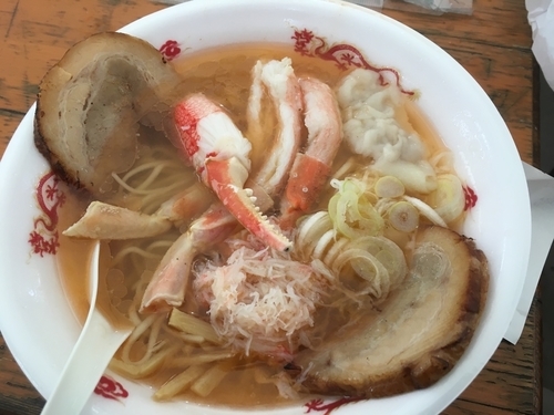 「伝承蟹塩らぁめん〜海と大地の恵み〜860円」@大つけ麺博 2016の写真