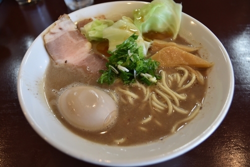 「味玉豚骨らーめん　￥850」@らーめん 五ノ神精肉店 煮干し編の写真