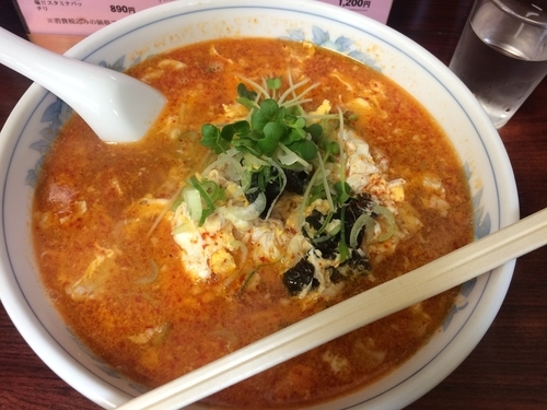 「激辛玉子スープメン【730円】」@ラーメン日本一の写真