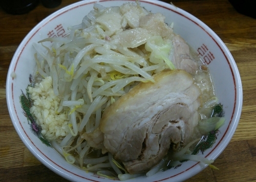 「【限定】ミニラーメン＋白（塩）　680＋50円」@ラーメン二郎 新小金井街道店の写真