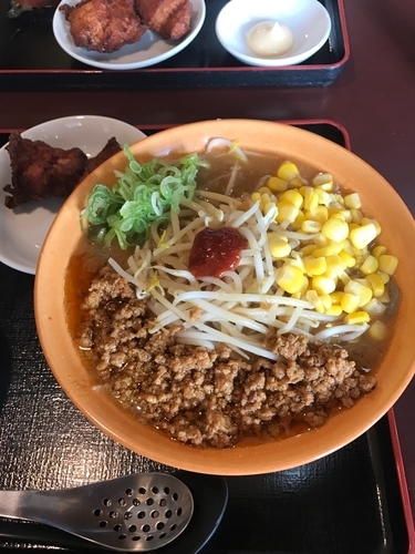 「こってり味噌ラーメン➕麺固め➕ランチ」@むげん 茂原店の写真